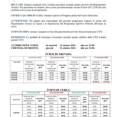 2° PROVA TROFEO D'INVERNO - TSN CEREA / TSN TREVISO